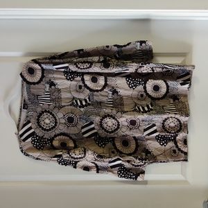 EUC Marimekko for Uniqlo Cotton Tunic Shirt Size Large in Black & White